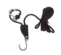 VGEBY Corde à Cliquet, Sangles Cliquet Attache Multi-Usage pour Courroie, Attache Poupe avec Crochet pour Bateau de Canoë-Kayak Bateau