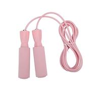 VGEBY Corde à Sauter en Fil de Roulement, Corde à Sauter Réglable avec Double Roulement et Poignée en Mousse à Mémoire de Forme Souple, pour Hommes, Femmes et Enfants (PINK)