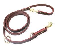 VGEBY Corde en Cuir Souple pour Chien, Fournitures pour Animaux de Compagnie en Cuir Confortable Anti-Perte, Contrôlez Votre Chien en Toute sécurité Pendant la Course et Les Entraînements