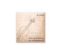 VGEBY Cordes de Violon, Enroulées en Aluminium Magnésium, Ton Brillant avec Extrémités de Boule de Couleur, Parfaites pour les Joueurs de Violon 4/4