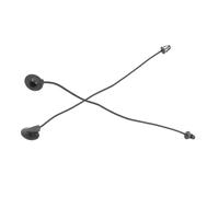 VGEBY Cordon de Fixation pour Tablette à Colis Sangle de Tablette Arrière en Nylon et Plastique Noir Paquet de 2 OEM CV6Z5846538A pour MK3 2012 2017 Remplacement du Support de Couverture de Cargaison