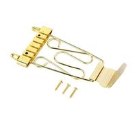 VGEBY Cornière de pont de basses, en alliage de zinc à 6 cordes de rechange de pont de basse électrique, réglable avec vis de montage, pour guitare basse électrique (GOLD)