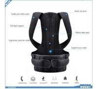 VGEBY Correcteur de Posture Noir Ajustable pour soulager la douleur dorsale et corriger la bosse Noir XXL