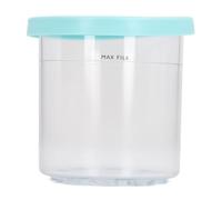 VGEBY Coupelle de Crème Glacée avec Couvercle Transparent (BLUE) | Conception empilable, étanche, lavable au lave-vaisselle, pour un usage domestique