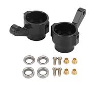 VGEBY Coupelle de Direction en Aluminium RC, Fusées D'essieu pour Pièces de Mise à Niveau de Voiture WPL B14 B24 1/16 RC avec Vis de Montage (Black)