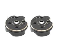 VGEBY Couvercle de Portail de Voiture RC 2 Pièces, Capuchon D'articulation de Direction Antirouille en Laiton Noir pour Axe 1/10 Capra SCX10 III AR45P, avec Vis de Fixation
