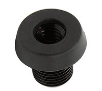 VGEBY Couvercle Inférieur de Queue de Billard, Alliage D'aluminium et Matière Plastique de qualité Supérieure, Bouchon Arrière Noir Léger pour la Protection de la Queue, avec Vis pour