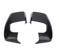 VGEBY Couvercles de Rétroviseurs de Porte, Matériau ABS, Capuchons de Remplacement élégants avec Un Design sans Couture pour Custom V362 2012-2023 (Style Fibre de Carbone Noir)