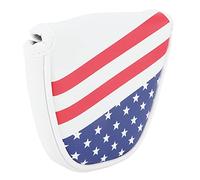 VGEBY Couvre-têtes de Club de, Cuir PU Imperméable, Protecteurs à Fermeture Magnétique pour Vos Clubs de Putter et de Maillet sur Le Parcours (Grandes Oreilles Semi-circulaires)