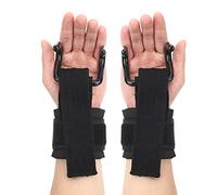 VGEBY Crochet D'haltérophilie, Crochets de Poignet D'Entraînement pour Le Levage D'aviron, Poignées Antidérapantes, Entraînement de Puissance de Bracelet, avec Une Finition Soignée,