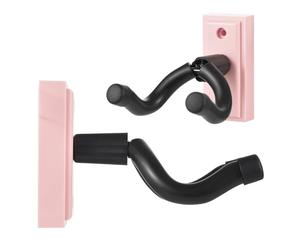 VGEBY Crochet Mural pour Guitare Noir Robuste avec une Forte capacité de Charge pour Guitare, ukulélé, Mandoline en Plastique ABS (PINK)