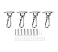 VGEBY Crochets de Plafond Cintre de Hamac Robuste en Acier Inoxydable, Kit d'installation de Balançoire de Yoga 268g pour une Utilisation Intérieure et Extérieure