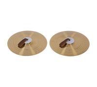 VGEBY Cymbales à Tambour, 1 Paire 14 Pouces Percussion Percussion Cymbales de Tambour avec Sangles pour le Groupe étudiant Débutant