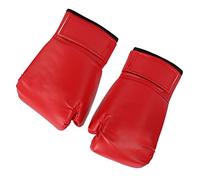 VGEBY de Boxe 10oz d'entraînement en Cuir PU avec Trous Respirants et Support de Poignet à Crochets et Boucles Rembourrage en Latex épaissi pour Sparring Muay Thai MMA Adultes (Rouge)