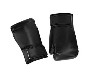 VGEBY de Boxe 10oz d'entraînement en Cuir PU avec Trous Respirants et Support de Poignet à Crochets et Boucles Rembourrage en Latex épaissi pour Sparring Muay Thai MMA Adultes (Black)