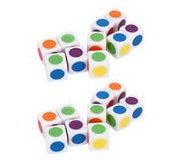 VGEBY D'enseignement à Six Faces, 20 Dés à Coins Arrondis de 6 Couleurs, avec Plastique de qualité Supérieure pour Jouets et Jeux éducatifs en Classe