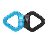 VGEBY Dispositif Rotatif d'escalade, Anneau Pivotant à 360 Degrés avec Roulements à Billes en Acier Scellés pour Hamac de Yoga Aérien, Balançoire d'escalade (Bleu Noir)