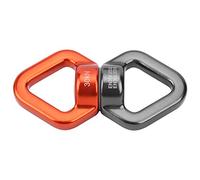 VGEBY Dispositif Rotatif d'escalade, Anneau Pivotant à 360 Degrés avec Roulements à Billes en Acier Scellés pour Hamac de Yoga Aérien, Balançoire d'escalade (Gris Orange)