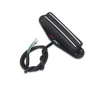 VGEBY Dual Rail Humbucker Micro pour Guitare Électrique, Taille Single Coil | Résistance de 10 KOhms, Sortie élevée, Rails Doubles Chromés, Conducteur 4 Fils Séparables, Vis et Ressorts inclus.