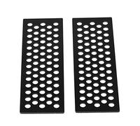 VGEBY Échelle de Sable de Voiture RC 2 Pièces, échelles de Sable de Plaque de Protection Durables Légères en Aluminium pour Voiture sur Chenilles RC CC01 D90 D110 TF2 4 (Black)