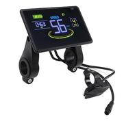 VGEBY Écran LCD pour Vélo, écran Haute Définition, Prise étanche, Niveau de Batterie en Temps Réel, Compteur de Vitesse, Compteur Kilométrique pour Vélo électrique Scooter 24 V 36 V 48