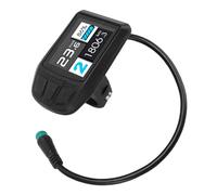 VGEBY Écran pour Vélos électriques, Compteur LCD Couleur pour Vélo électrique, Panneau étanche avec Câble à 5 Broches pour Guidon de 22,2 Mm, Parfait pour Les Amateurs de Cyclisme