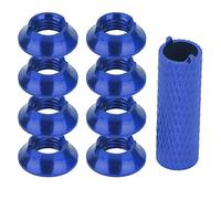 VGEBY Écrous de Commutateur D'émetteur de Commande RC, Installation Facile Écrou de Commutateur de Télécommande RC avec Outil de Retrait Compatible avec FUTABA pour émetteur JR/Frsky (Bleu foncé)