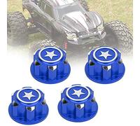 VGEBY Écrous de roue RC hexagonaux en alliage d'aluminium, 17 mm, installation rapide pour modèle de voiture X MAXX Summit (bleu foncé)