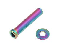 VGEBY Écrous Fixes de Serrage en C pour Vélo, écrou de Pivot de Frein de Route M6x40 Mm en Alliage de Titane, avec Résistance à la Rouille et à L'oxydation, pour Une Installation (Colorful)