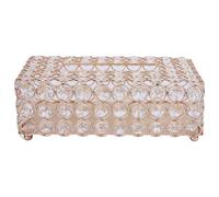 VGEBY Élégant Support de Boîte D'écharpe en Cristal du Papier Mousseux pour la Décoration de Décembre, Qui a Manuellement créé pour la Production Automobile (GOLD)