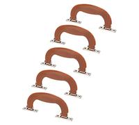 VGEBY Emballage de Poignées de Bagages, Poignées de Remplacement en Plastique de Style Vintage pour Valises, Boîtes à Outils et Armoires avec Vis, Idéales pour les Projets de Bricolage (BROWN)