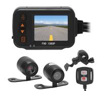 VGEBY Enregistreur de Conduite de Moto, écran 2 Pouces 1080P 720P, Double Caméra Avant et Arrière étanche, Caméra de Vue DVR pour Automobile, VGEBYc392uqgf0d