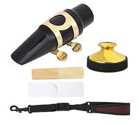 VGEBY Ensemble D'accessoires 4 en 1 pour Saxophone Alto, avec Sourdine, Anches, Embout de Bec, Sangle de Cou pour Saxophonistes