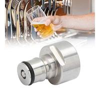 VGEBY Ensemble D'adaptateurs de Coupleur de Fût en Acier Inoxydable, 2 Pièces, pour Brassage Domestique, Kit de Conversion à Déconnexion Rapide pour un Brassage de Bière Efficace, Filetage G5/8