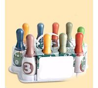 VGEBY Ensemble de Bowling pour Tout-Petits, Jouets de Bowling pour Enfants avec 6 Quilles en Plastique et 2 Balles pour Jeux D'intérieur et D'extérieur, Exercice de motricité, Aucun