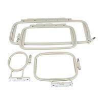 VGEBY Ensemble de Cerceaux de Broderie, 4 Pièces, pour PE-700 PE-700II PE770 PE780D, Vis Réglables, Grille Transparente, Cadre de Remplacement, Remplacement Général