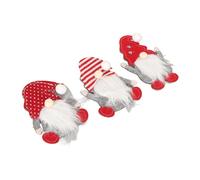 VGEBY Ensemble de Couvercles de Couteaux et Fourchettes Gnome sans Visage, Porte-vaisselle de Noël, 3 Pièces, en Coton Polaire pour Décoration de Noël