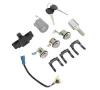 VGEBY Ensemble de Cylindres de Serrure Kit de Serrure de Porte d'allumage en Métal ABS 12 Pièces OEM MR259744 MR259766 MR259111 pour Pajero Montero II 1990 12 à 2004 04