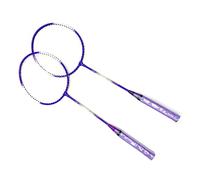 VGEBY Ensemble de Raquettes de Badminton en Alliage de Fer, Raquette pour 2 Joueurs avec Tige Centrale élastique, Support en Forme de T, Conception Légère pour Les Débutants et Les Enfants, Jeu en