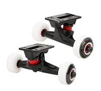 VGEBY Ensemble de Roues de Planche à roulettes, Ensemble de camions de Planche à roulettes à Double chaîne de qualité Ensemble de Pont de Support de Roue
