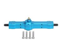 VGEBY Ensemble D'essieu Arrière RC, Surface Anodisée Haute Résistance en Alliage D'aluminium de 127 Mm avec Vis de Montage pour Pièce de Mise à Niveau de Camion WPL D12 1/10 RC (Bleu B)