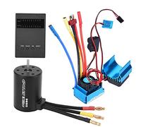 VGEBY Ensemble ESC de Moteur RC, Ensemble combiné de Moteur sans Balais RC 3650 3100KV Moteur sans Balais 120A Ensemble de Cartes de Programme de Dissipateur de Chaleur ESC sans Balais