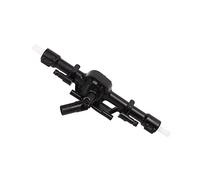 VGEBY Essieu Arrière RC, Pièce de Rechange en Plastique Noir pour Voiture Télécommandée MN78 1/12, avec Structure Robuste et Installation Facile