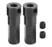 VGEBY Essieu de Roue Arrière RC 2 Pièces, Pièces de Rechange en Métal pour Voiture Télécommandée WPL D12 avec Extérieur Brillant et Performances Stables