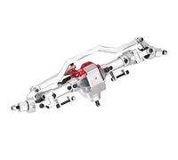 VGEBY Essieu en Alliage D'aluminium pour Voiture RC SCX10 1ère et 2ème Génération (1/10), Arbre de Transmission à Engrenages Internes en Acier avec Système de Surélévation et (essieu Avant)