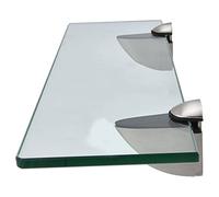 VGEBY Étagère Murale en Verre de Salle de Bain, Support Moderne en Alliage de Zinc pour Le Rangement à Domicile, Accessoire en Verre trempé de 8mm