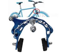 VGEBY Étrier de Frein de Vélo, Freins à Disque de Vélo de Montagne Haute Résistance en Alliage D'aluminium pour Vélo de Montagne de Moto (Bleu)