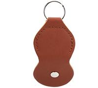 VGEBY Étui de Rangement Pratique pour Médiators de Guitare, Porte-clés de Guitariste en Cuir PU Souple (Brown)