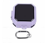VGEBY Étui pour écouteurs, étui de Protection 4 et 4 Pro, Coque Rigide Antichoc en PC avec Doublure en TPU Souple, Cordon de Verrouillage de sécurité et Porte-clés pour Voyage, (Purple)