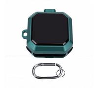 VGEBY Étui pour écouteurs, étui de Protection 4 et 4 Pro, Coque Rigide Antichoc en PC avec Doublure en TPU Souple, Cordon de Verrouillage de sécurité et Porte-clés pour Voyage, (Green)
